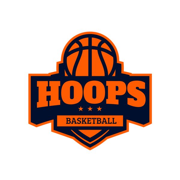 Hoops Basketball logo template 03 Miniatura