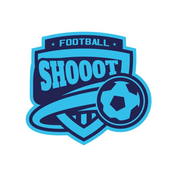 Shoot Football logo template Miniatura