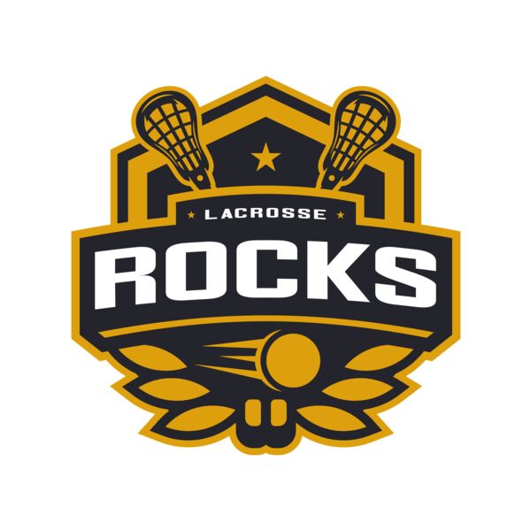 Rocks Lacrosse Logo Template Miniatura