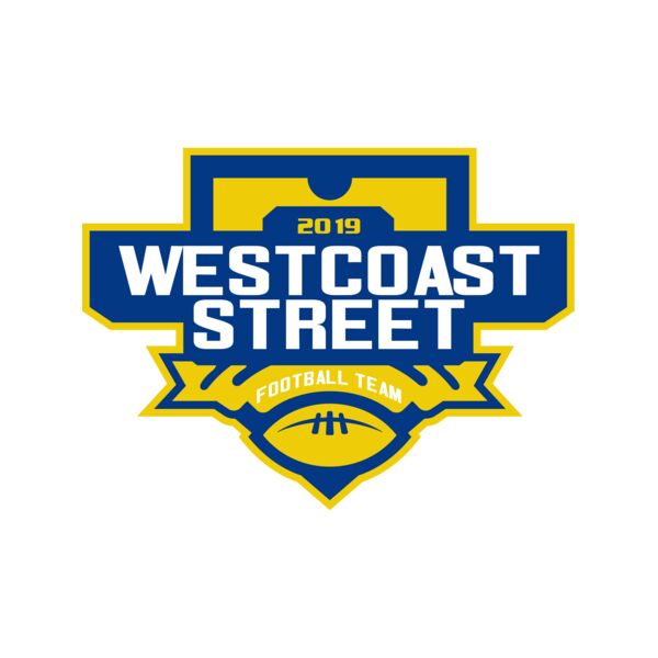 West Coast Street Football League logo template Miniatura