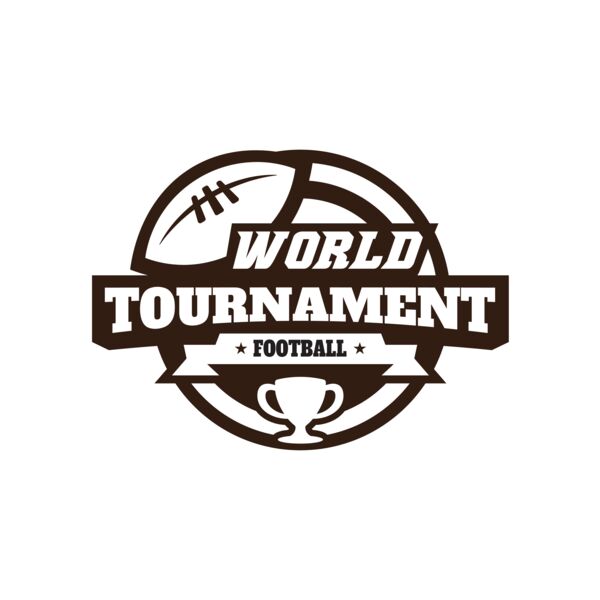 World Tournament Football logo template Miniatura