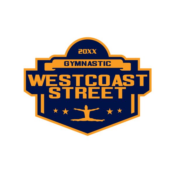 West Coast Street Gymnastic logo template 02 Miniatura